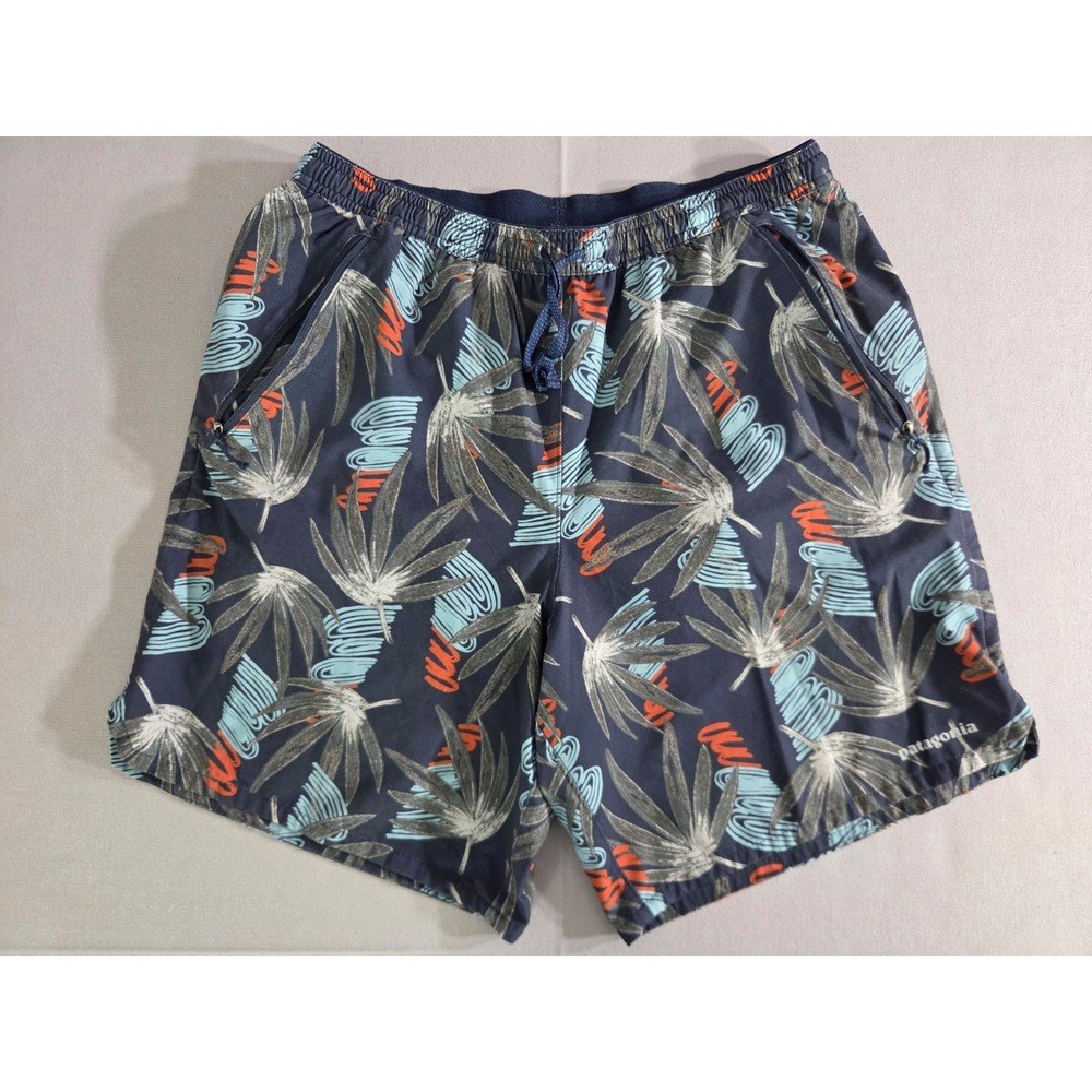 Patagonia Shorts Mens Medium Blue Compression Lined Outdoor Performance Stretch - Picture 1 of 10